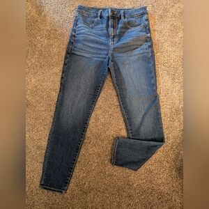 EUC American Eagle Outfitters Dark Blue Jeggings Size 8